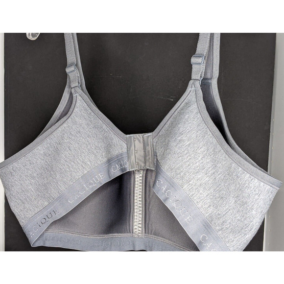 Cacique Bra 46C Grey Gray Lightly Lined No Wire - Picture 2 of 6